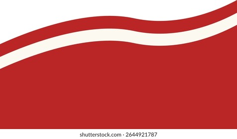 Indonesian Flag Ribbon Illustration. Isolated Flat Vector Graphic