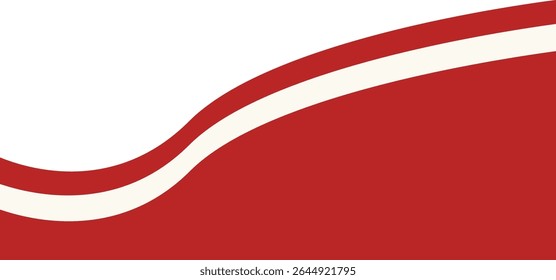 Indonesian Flag Ribbon Illustration. Isolated Flat Vector Graphic