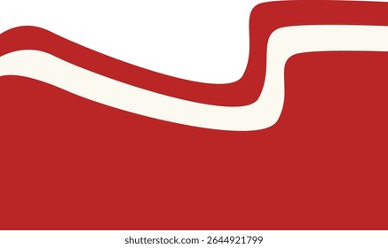 Indonesian Flag Ribbon Illustration. Isolated Flat Vector Graphic