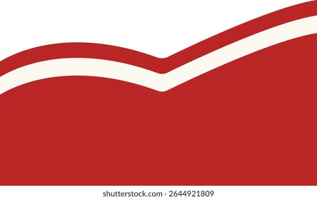 Indonesian Flag Ribbon Illustration. Isolated Flat Vector Graphic
