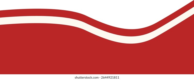 Indonesian Flag Ribbon Illustration. Isolated Flat Vector Graphic
