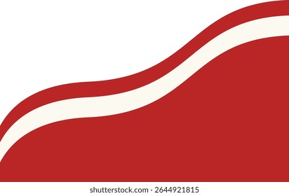 Indonesian Flag Ribbon Illustration. Isolated Flat Vector Graphic