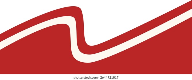 Indonesian Flag Ribbon Illustration. Isolated Flat Vector Graphic