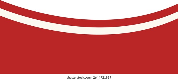 Indonesian Flag Ribbon Illustration. Isolated Flat Vector Graphic