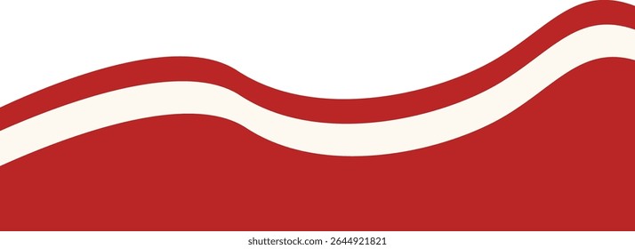 Indonesian Flag Ribbon Illustration. Isolated Flat Vector Graphic