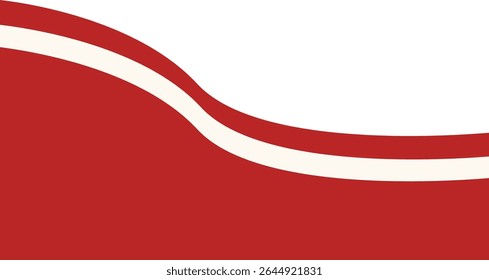 Indonesian Flag Ribbon Illustration. Isolated Flat Vector Graphic