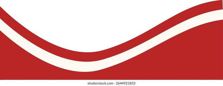 Indonesian Flag Ribbon Illustration. Isolated Flat Vector Graphic