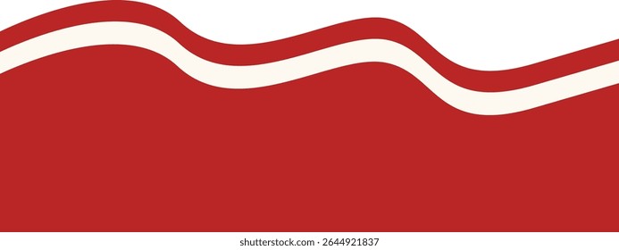 Indonesian Flag Ribbon Illustration. Isolated Flat Vector Graphic