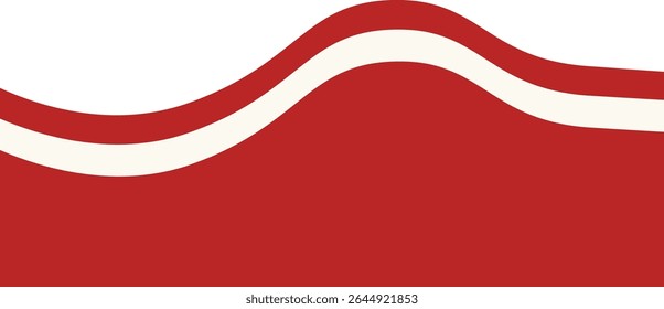 Indonesian Flag Ribbon Illustration. Isolated Flat Vector Graphic