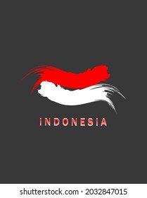 Dibujo clip vectorial de símbolo de bandera indonesia