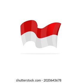 Indonesian flag vector, 17 August 1945 indonesian independence day
