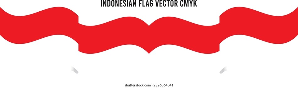 Indonesian Flag Vector CMYK Editable