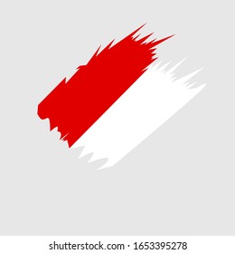 Indonesian flag vector, vector design with a simple concept.