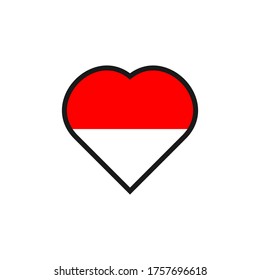 Indonesian flag vector design template illustration