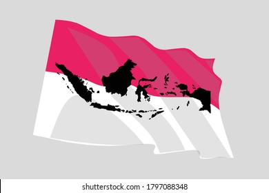 Indonesian flag vector for independance day best for wallpaper, background, emplate and logo