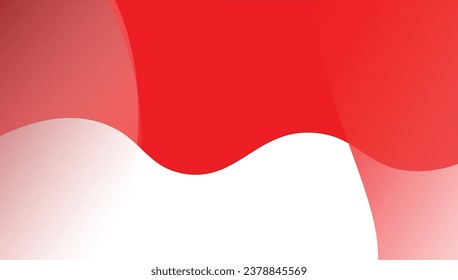 Indonesian flag vector with white and gray gradations