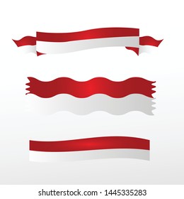 Indonesian Flag Wavy Abstract Background Vector Stock Vector (Royalty ...