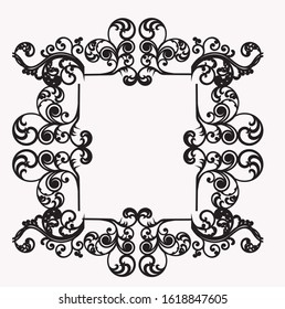 Indonesian floral backgrounds with hand drawn batik concepts can be edited for stickers

