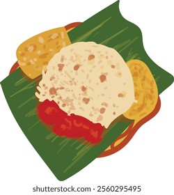 Indonesian Food Culinary Illustration Set