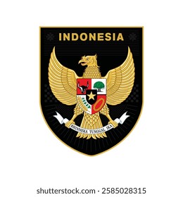 indonesian footballs away coat of arms - lambang timnas sepak bola indonesia 2025