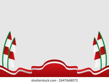 Indonesian Gate with Flags for Footer
