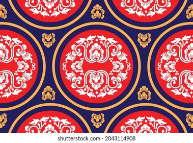 Indonesian geometric batik motifs with Balinese flower patterns, exclusive and classic, are suitable for various purposes. EPS VECTOR 10