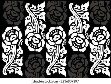 Indonesian geometric batik motifs with Balinese flower patterns, exclusive and classic, are suitable for various purposes. EPS VECTOR 10