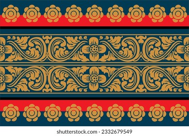 Indonesian geometric batik motifs with Balinese flower patterns, exclusive and classic, are suitable for various purposes. EPS VECTOR 10