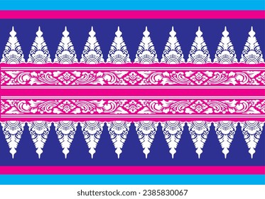 Indonesian geometric batik motifs with Balinese flower patterns, exclusive and classic, are suitable for various purposes. EPS VECTOR 10