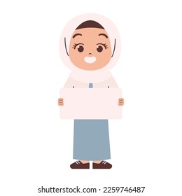 Indonesian high school student. Education concept illustration