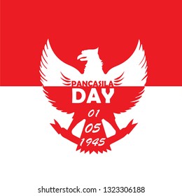 Indonesian Holiday Pancasila Day Illustration