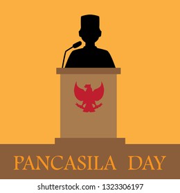 Indonesian Holiday Pancasila Day Illustration