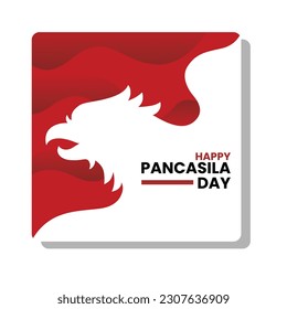 Indonesian Holiday Pancasila Day Illustration