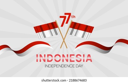 indonesian independence day 17 august 77 years indonesian independence background
