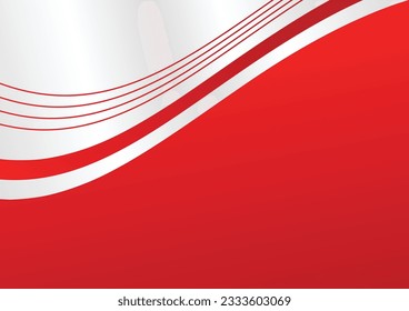 Indonesian independence day background, in red and white colors. vector design for poster, banner, greeting card, flyer, web, social media.