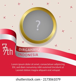 INDONESIAN INDEPENDENCE DAY CELEBRATION TEMPLATE DESIGN. VECTOR DESIGN BACKGROUND