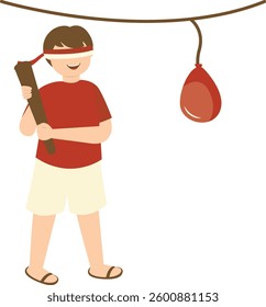 Indonesian Independence Day Competition. Vector Illustration with Cartoon Design Style.