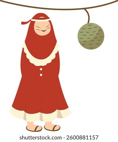 Indonesian Independence Day Competition. Vector Illustration with Cartoon Design Style.