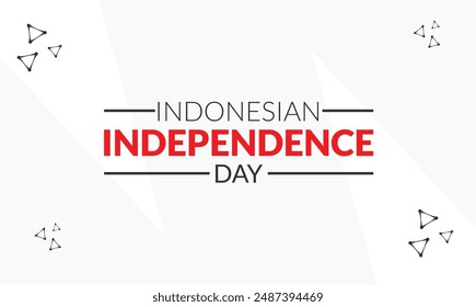 Indonesian independence day design templet