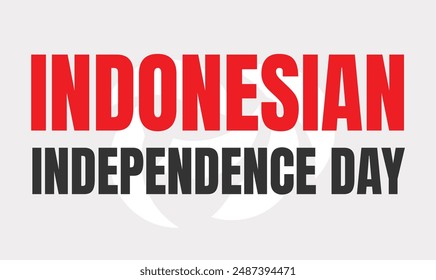 Indonesian independence day design templet