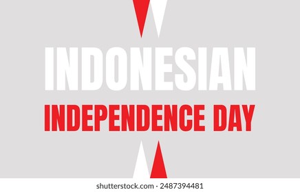 Indonesian independence day design templet