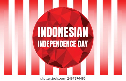 Indonesian independence day design templet