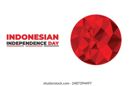 Indonesian independence day design templet