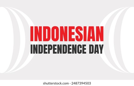 Indonesian independence day design templet