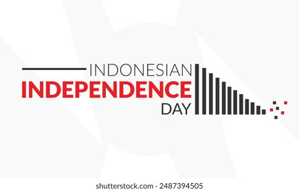 Indonesian independence day design templet