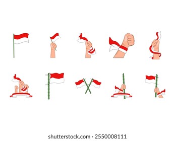 Indonesian Independence Day Element Set 