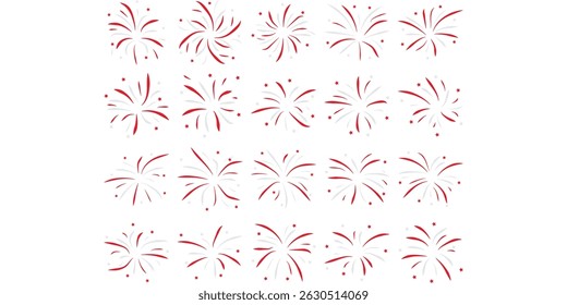  Indonesian Independence Day Fireworks Set
