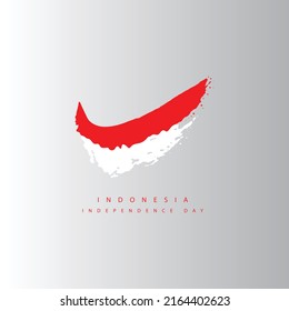 Indonesian Independence day. Simple and modern illustration