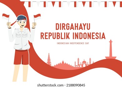 Indonesian independence day template post