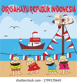indonesian independence day with various kinds of competitions